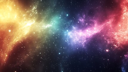 Colorful Galaxy Space Nebula with Stars Cosmic Background Image
