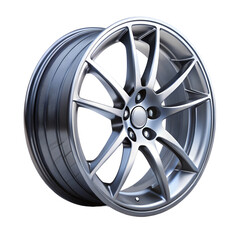 Obraz premium Car wheels isolated on white background