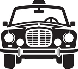  black and white car silhouette