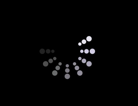 animated circle dot loading gif video icon