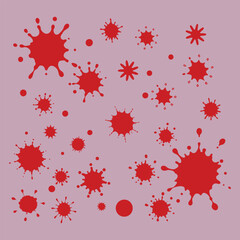 Versatile Vector Splashes, Blots & Stains Set for Creative Design.