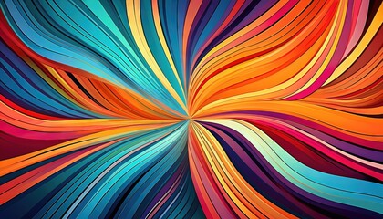 Vibrant Abstract Designs with Colorful Stripes and Gradients A Modern Digital Art Background Inspiration for Dynamic Visual Creations