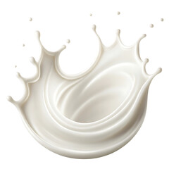 Milk splash crown, creamy texture