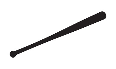  Baseball Bat Silhouette Vector, Vector baseball bat silhouette illustration design on white background