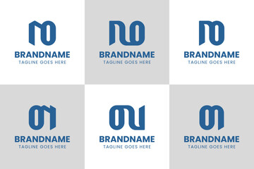 Letters NO and ON Monogram Logo Set, suitable for any business with ON or NO initials