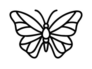 butterfly tattoo vector illustration