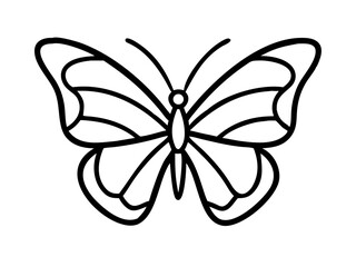 butterfly tattoo vector illustration