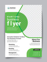 Corporate business flyer brochure template Annual Report, a4 Poster