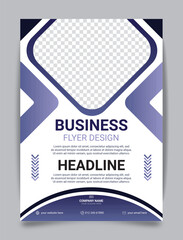 Modern Corporate business flyer design template, vector illustration