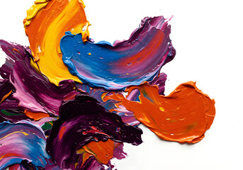 Vibrant Oil Paint Texture: Abstract Art Background Image