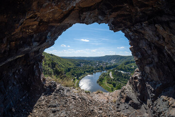 Cave with river view