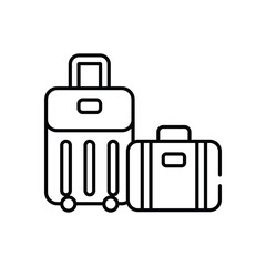 Suitcase  Vector icon