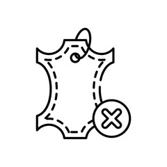 No Leather Vector icon