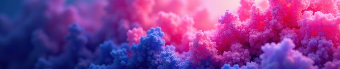 Fototapeta premium Pink magenta blue purple abstract color blend, textured header , pink, poster