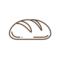 Freshly Baked Loaf of Bread in Minimalist Style  