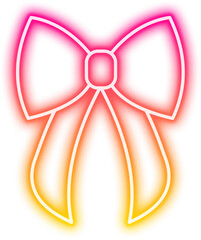Fototapeta premium Neon Ribbon Sign