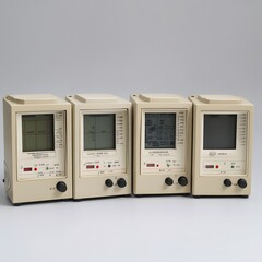 Fototapeta premium Vintage digital display devices.