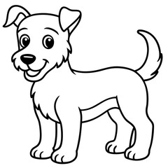 vector illustration of a dog