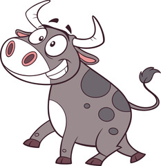 Fototapeta premium funny cow cartoon