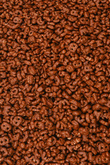 Corn-flakes background and texture. Top view. cornflake cereal box for morning breakfast.