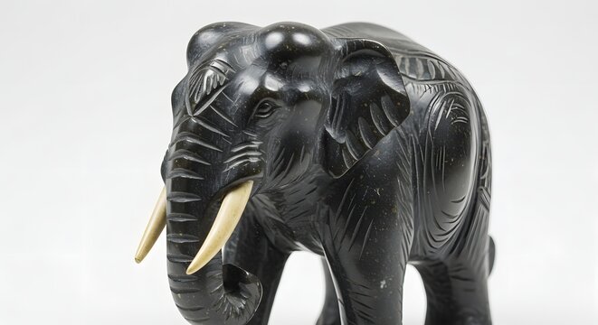Soapstone Elephant Figurine