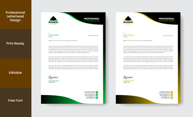 Professional Letterhead Design Template