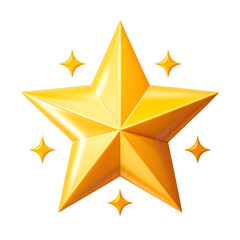 Obraz premium golden star icon