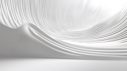 Abstract White Architectural Design.