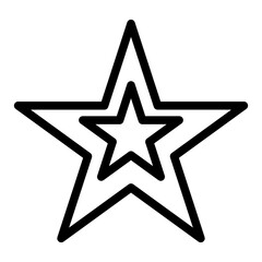 3d golden star icon