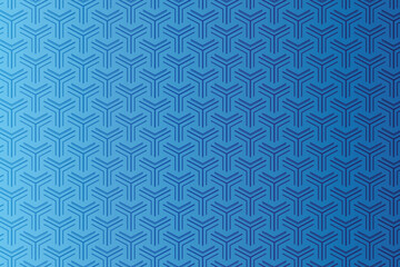 Patterned Blue Geometric Forms