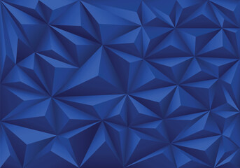 Blue fractured facets Geometric 3D pattern