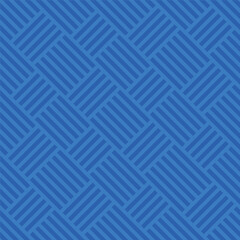 Cobalt blue Woven texture of parallel lines forming a herringbonelike pattern