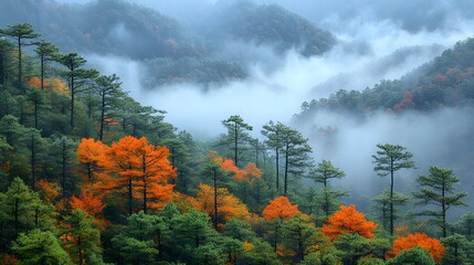 Fototapeta premium autumn in the mountains