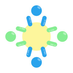 Business meeting Flat