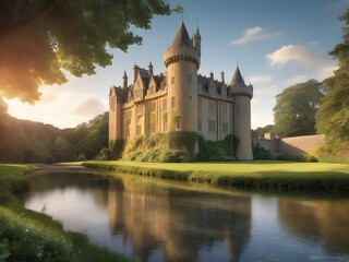 Obraz premium English Castle on a nice day