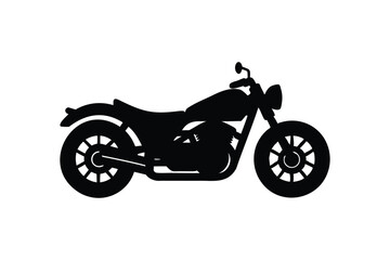 Obraz premium Motorcycle icon silhouette