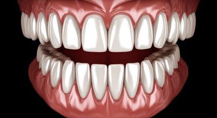 Fototapeta premium The illustration is a medically accurate 3D depiction of traumatic occlusion