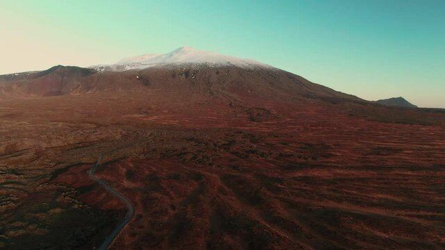 Icelandic Glacier Landscape with Ice and Snow