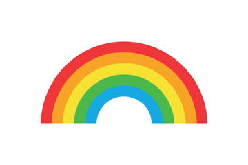 Obraz premium Rainbow icon vector