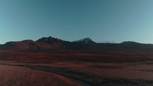 Icelandic Glacier Landscape with Ice and Snow