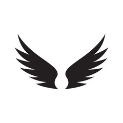 Wing icon, Wing sign isolated on white background.
