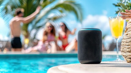 Poolside summer vibes smart speaker & friends