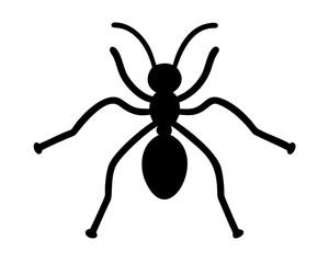 vector illustration of a silhouette of ant