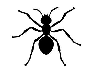 vector illustration of a silhouette of ant