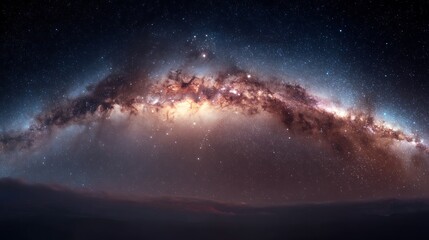 Fototapeta premium Milky Way Galaxy Panorama