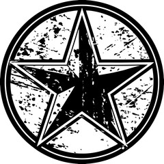 Grunge distressed star background