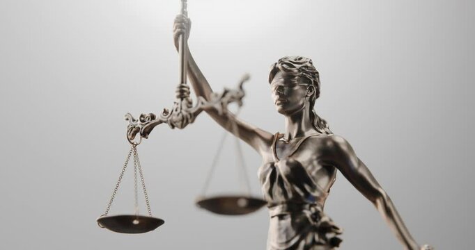 Legal Concept: Lady Justice as symbols of law and order