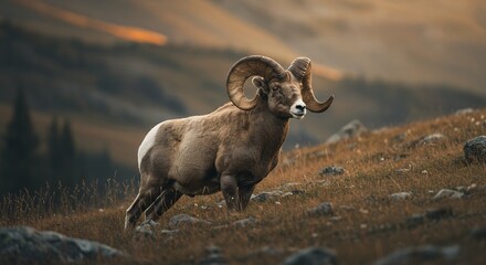 Ram on Mountain