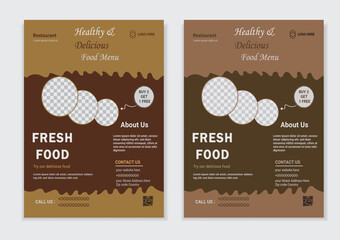 Creative Food & Resturant Flyer A4 Design templates