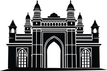 Majestic Gateway of India Illustration